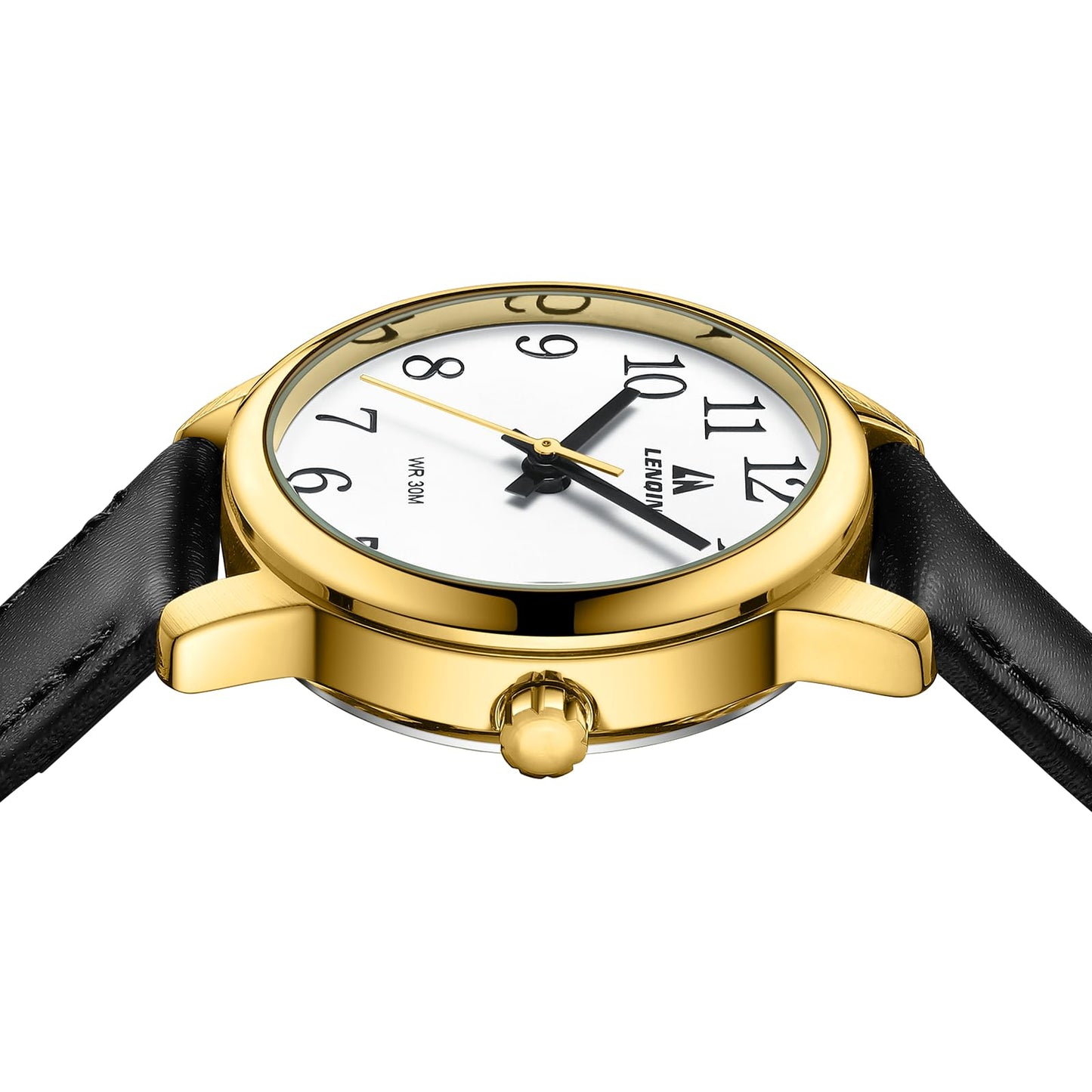 LN LENQIN Womens Watch Analog Quartz Waterproof Ladies Watches for Women Easy Read Women's Wrist Watches with Leather Strap Luminous Dial