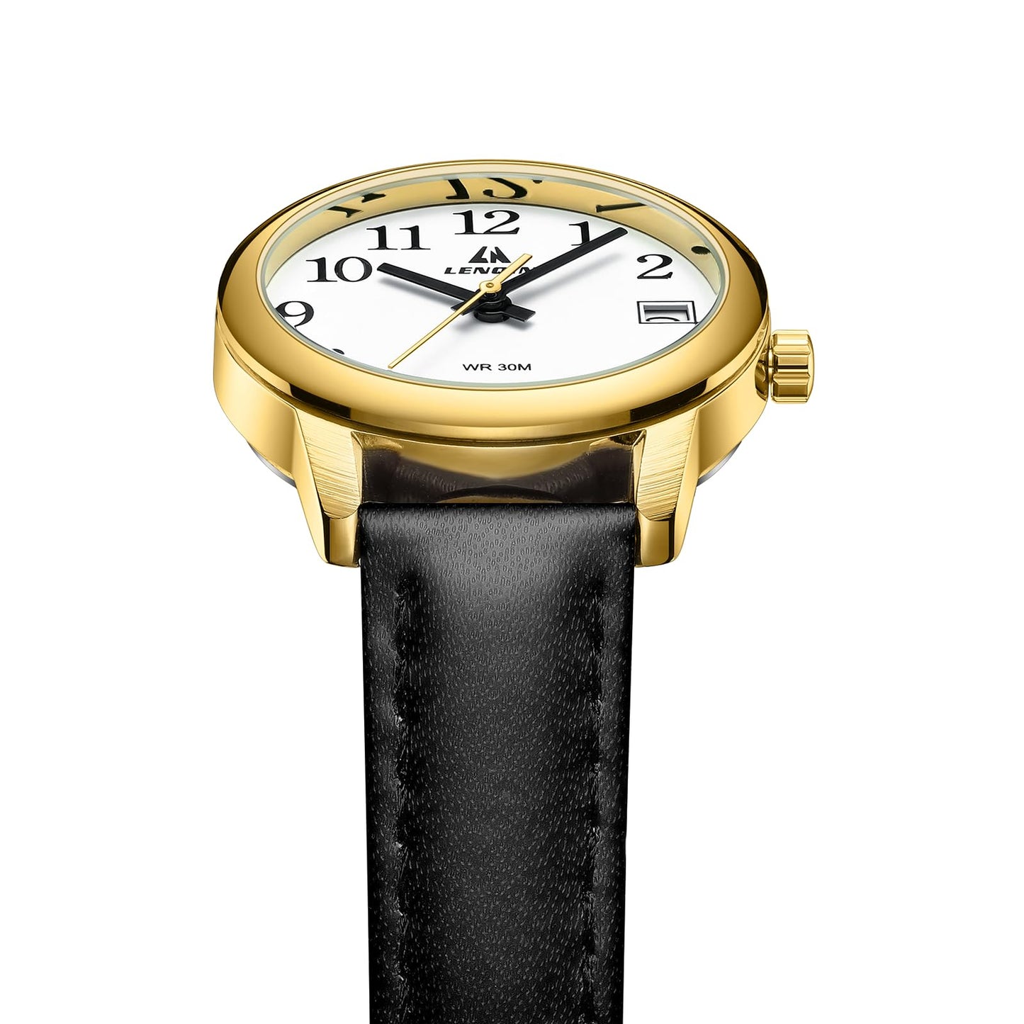 LN LENQIN Womens Watch Analog Quartz Waterproof Ladies Watches for Women Easy Read Women's Wrist Watches with Leather Strap Luminous Dial