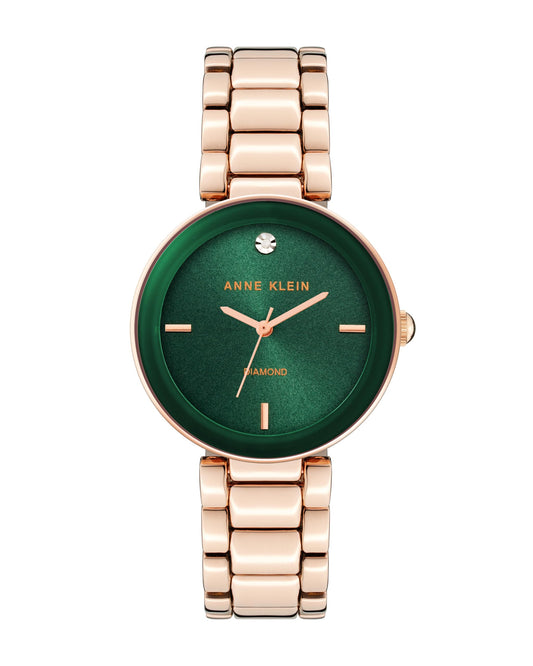 Anne Klein Women's Genuine Diamond Dial Bracelet Watch